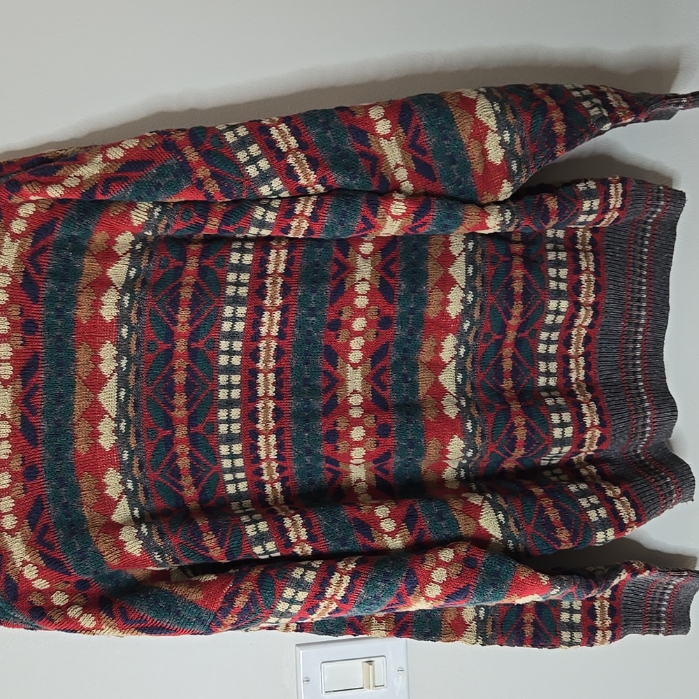 Giorgio di Firenze Mens Sweater Made In ITALY multicolor Sz Large - Picture 7 of 7